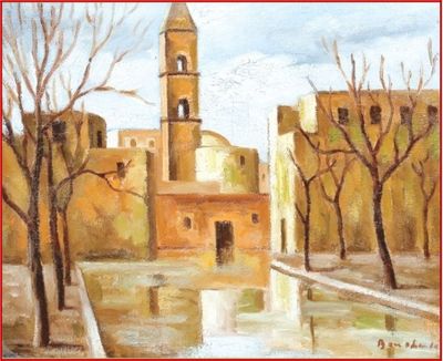 Eglise Saint-Fidèle La Goulette, Tunisie par Pierre BOUCHERLE (1894-1968)